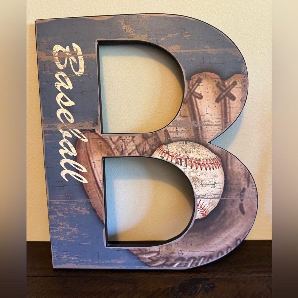 Hobby Lobby Baseball Glove Decorative Letter B